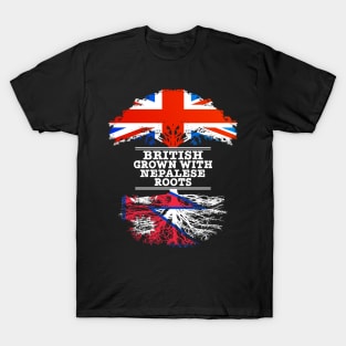 British Grown With Nepalese Roots - Gift for Nepalese With Roots From Nepal T-Shirt